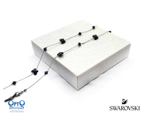 ΑΛΥΣΙΔΑ SWAROVSKI ΠΕΤΑΛΟΥΔΑ ΜΑΥΡΗ (κωδ.7021840)