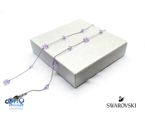 ΑΛΥΣΙΔΑ SWAROVSKI ΠΕΤΑΛΟΥΔΑ ΜΩΒ (κωδ.7021841)