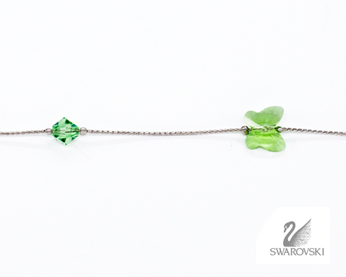 ΑΛΥΣΙΔΑ SWAROVSKI ΠΕΤΑΛΟΥΔΑ ΠΡΑΣΙΝΗ (κωδ.7021846) - Image 2