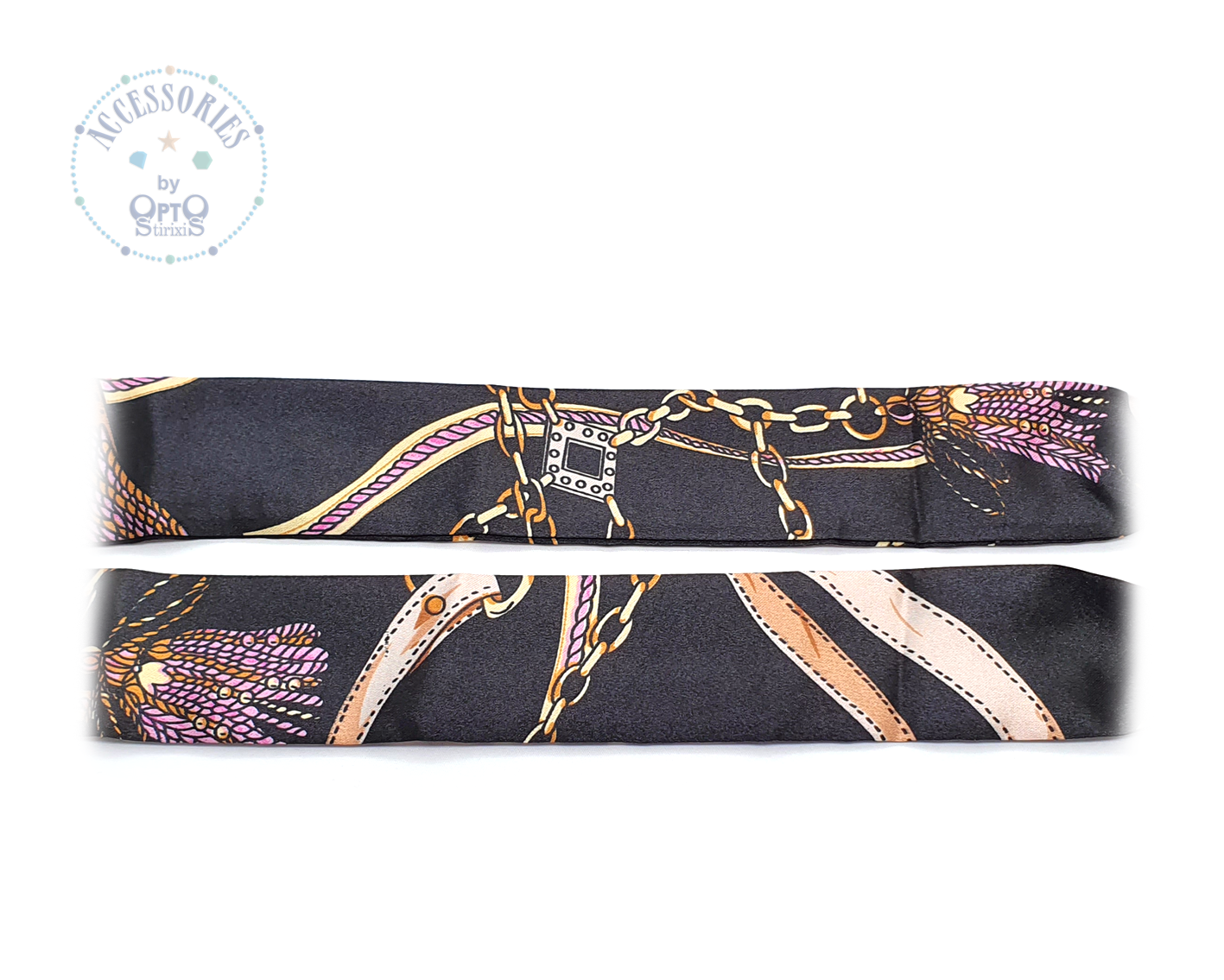 ΑΛΥΣΙΔΑ ΚΟΚΚΑΛΙΝΗ ΜΕ ΜΑΝΤΗΛΙ CHAINS ΜΑΥΡΟ (κωδ.7021411.10) C2