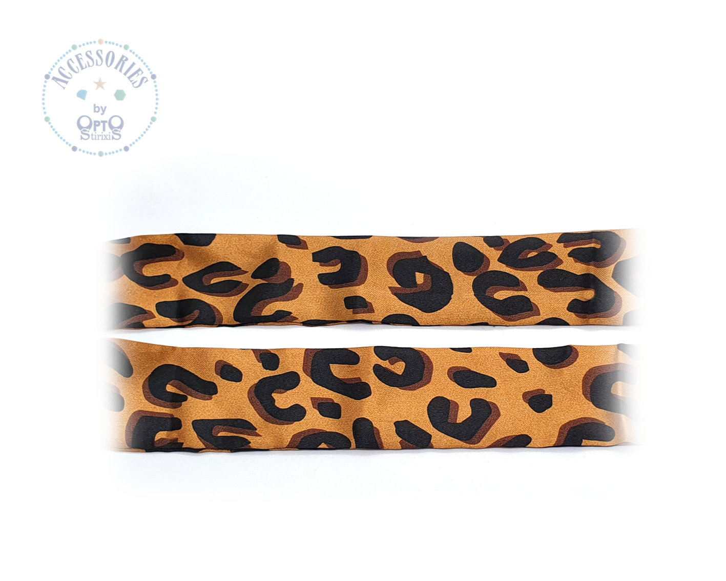 ΑΛΥΣΙΔΑ ΚΟΚΚΑΛΙΝΗ ΜΕ ΜΑΝΤΗΛΙ LEOPARD ΚΑΦΕ (κωδ.7021411.3) C